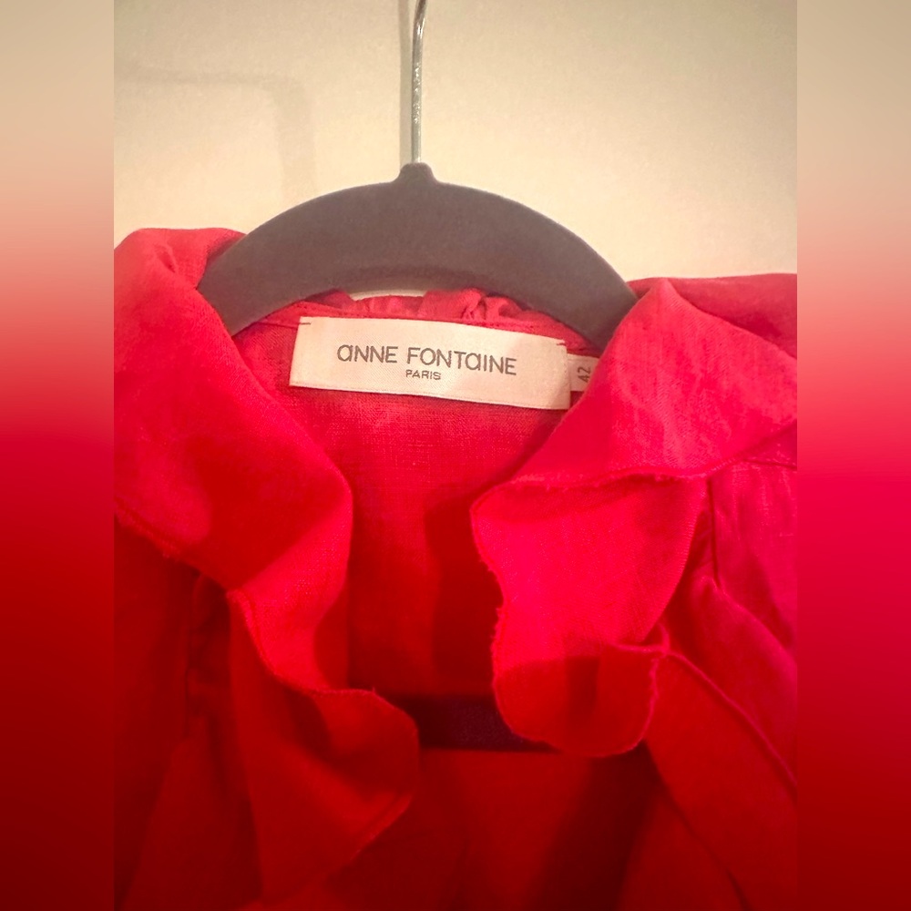 Anne Fontaine linen sleeveless blouse